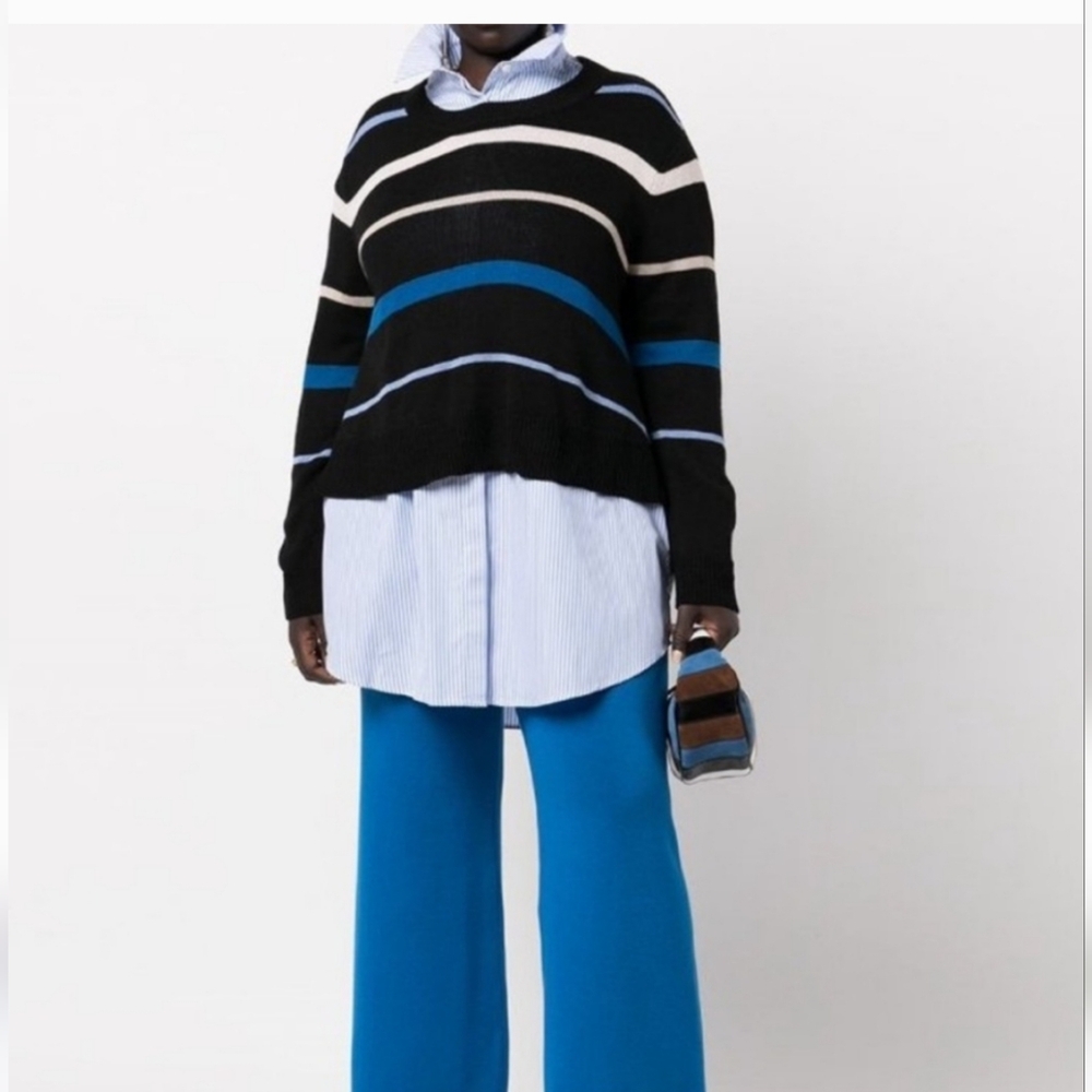 11 Honore Emily Striped Long Sleeve Sweater Size 22 NWT MSRP $168